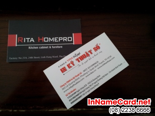 In name card cho Rita HomePro tại In Kỹ Thuật Số