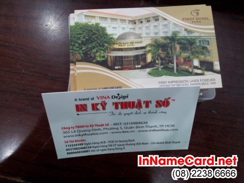 In name card cho nhà hàng, khách sạn tại In Kỹ Thuật Số