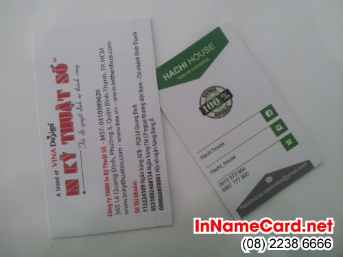 in name card giá rẻ, in nhanh với Công ty TNHH In Kỹ Thuật Số - Digital Printing