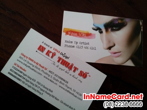 In name card cho Make Up Artist Ngọc Vân tại In Kỹ Thuật Số